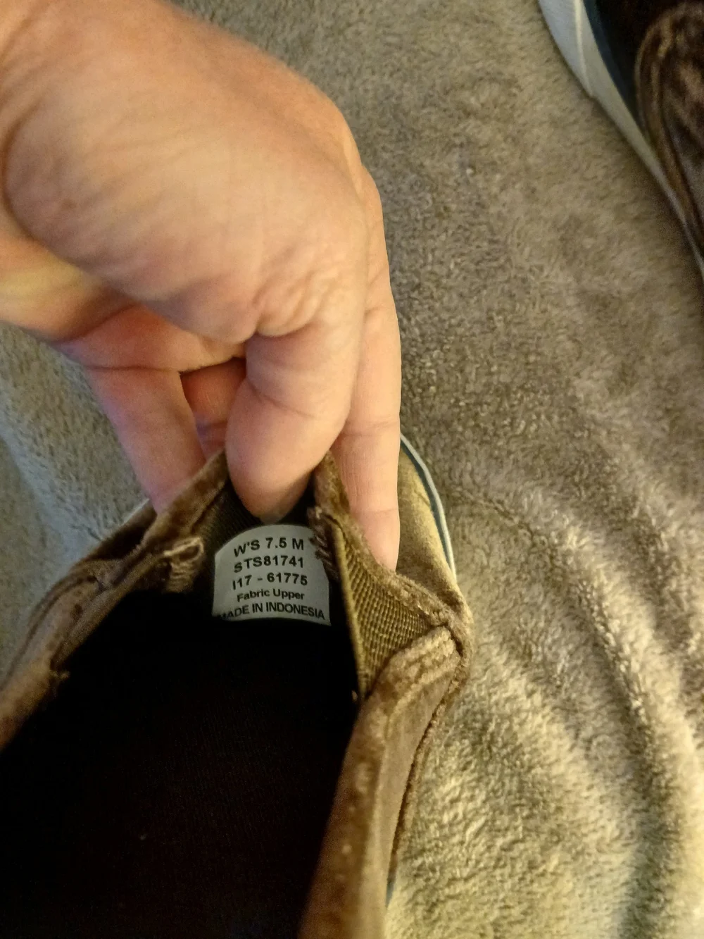 Sperry Velvet Brown Slip On Shoes